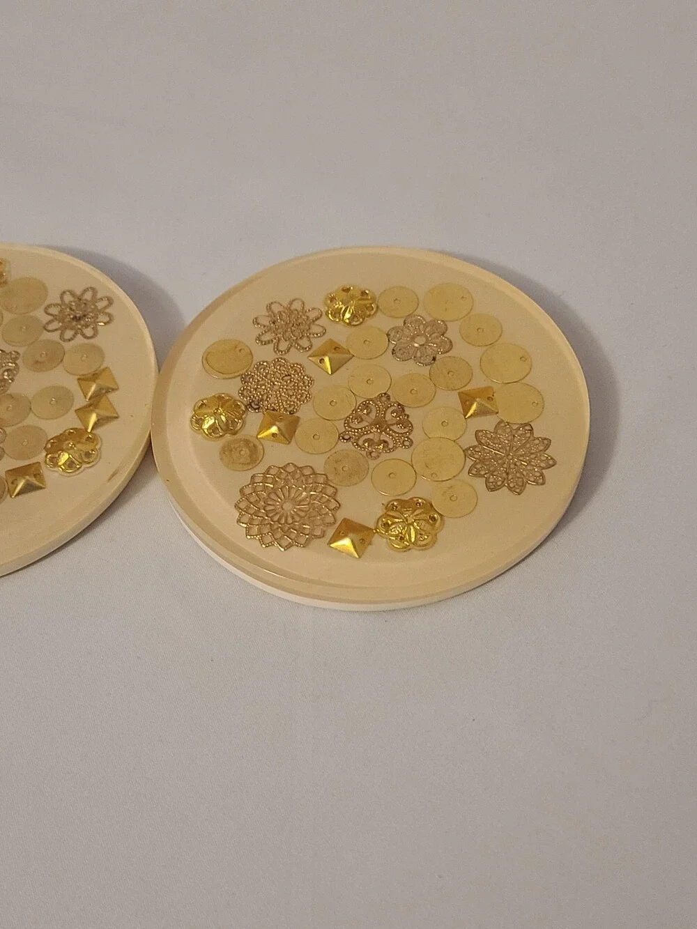 Anthropologie Coaster Set Light Color Set Of 2
